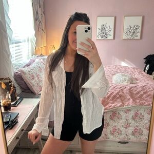 Amazon Women's White Button Down Shirt